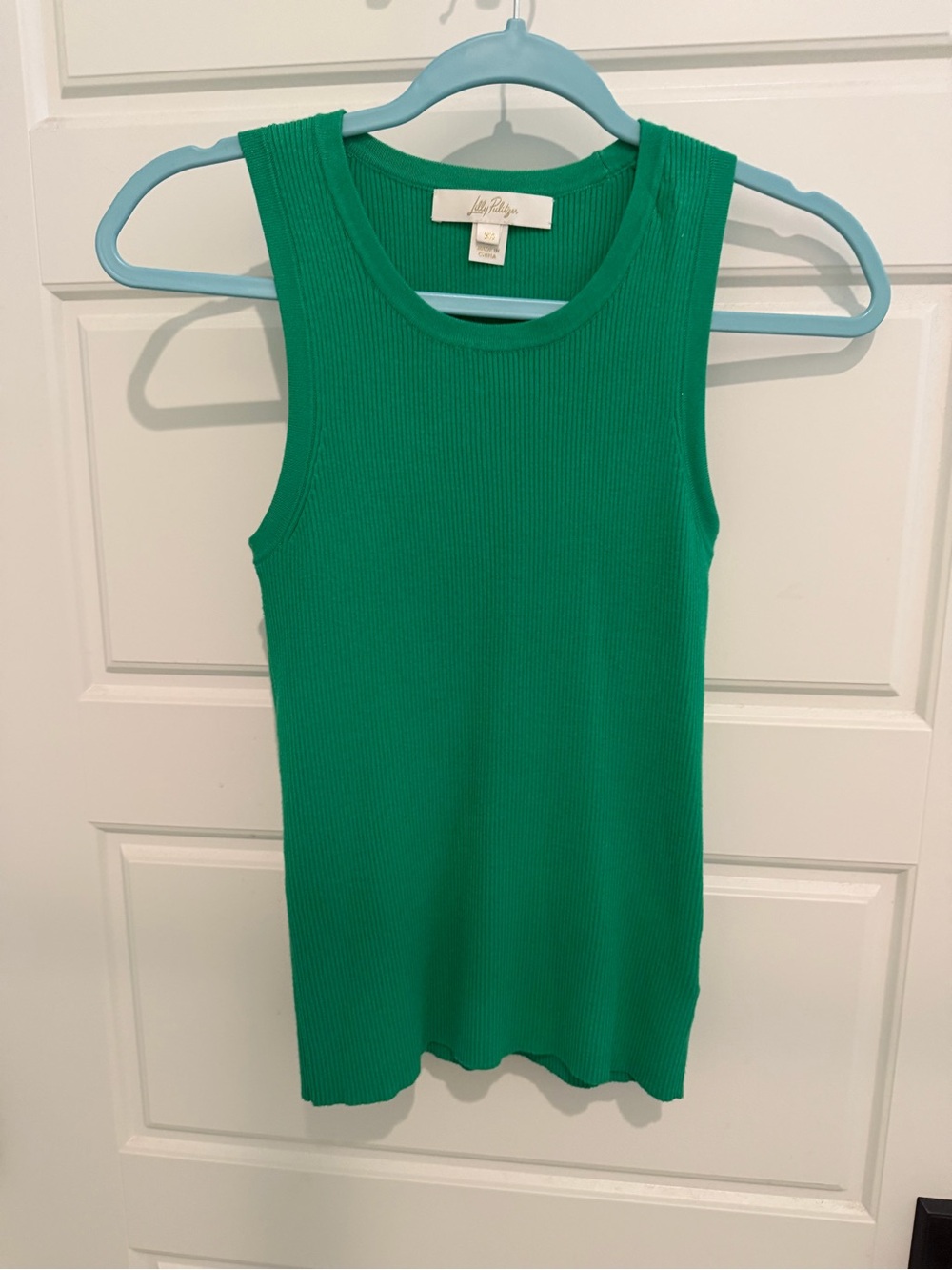 Lilly Pulitzer Esli Sweater Tank in Brazilian Green EUC - Picture 6 of 8